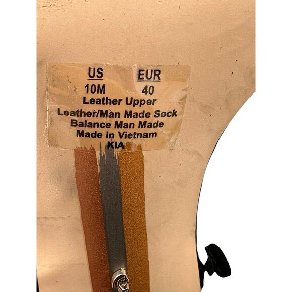 Sam Edelman Kia Sandal Block Ankle Strap Heels Black Size 10 Preppy Minimalist - Picture 12 of 14